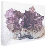 Amethyst On Subtle Linen Photograph Oversized Stretched Canvas Wall Art, 24"x30"