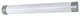 2X17W T8 24" Vanity Light, Brushed Steel Finish, White Shade