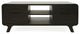 Marlowe Mid-Century Modern 48" Curved Coffee Table with Storage Drawers