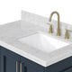 Ariel Stafford 37" Single Right Offset Rectangle Sink Bathroom Vanity