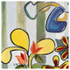 "Happy Snappy Garden TL" Digital Paper Print by Joan Elan Davis, 38"x38"
