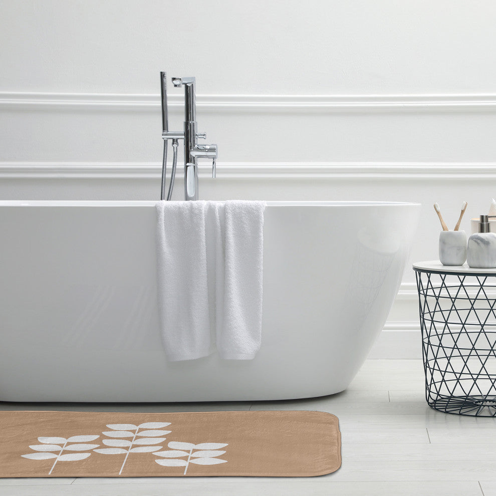 24" x 17" Simple Stems Bathmat, Pepper