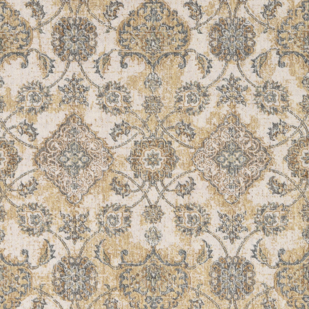 KAS Ria 6820 Ivory Sand Sofia Area Rug, 2'3"x7'6" Runner