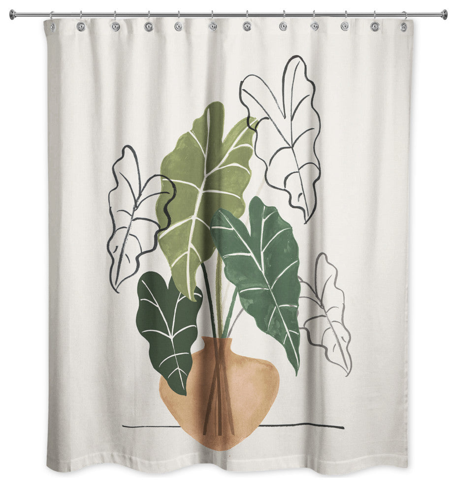 Boho Plant Still Life 71"x74" Shower Curtain
