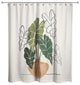 Boho Plant Still Life 71"x74" Shower Curtain