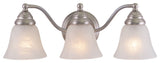 Vaxcel Standford 3-Light Vanity Light Brushed Nickel