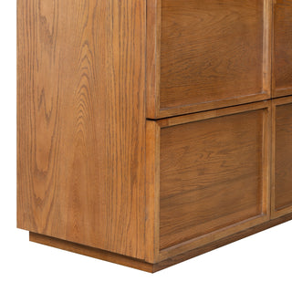 Safavieh Couture Zeus Vanity, Medium Oak/White, 48In