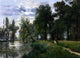 Alexandre-Rene Vernon Walking by the River, Gallery Wrapped Canvas, 18"x27"