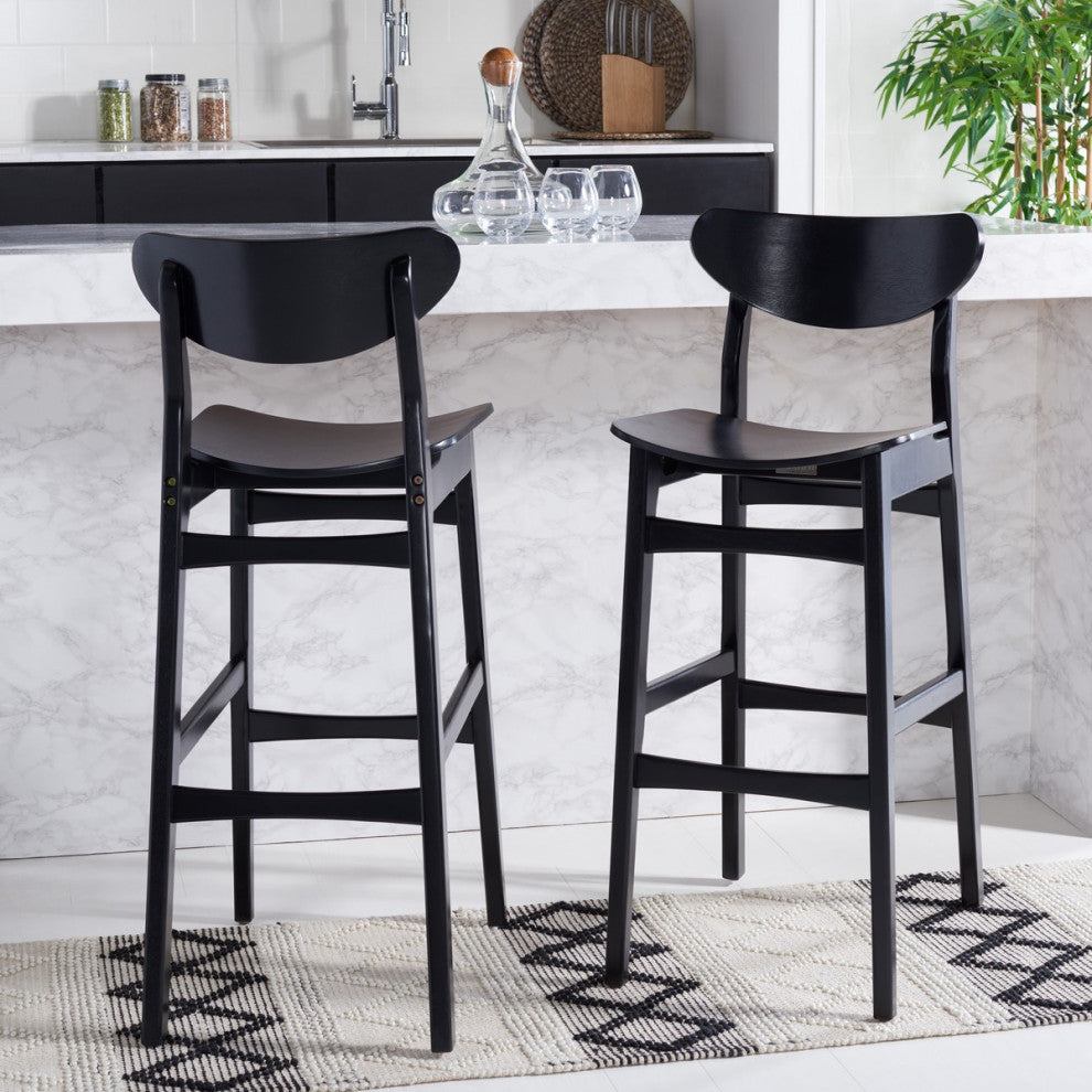 Safavieh Thaxton Bar Stool, Black