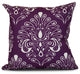 20x20", Veranda, Geometric Print Outdoor Pillow, Purple