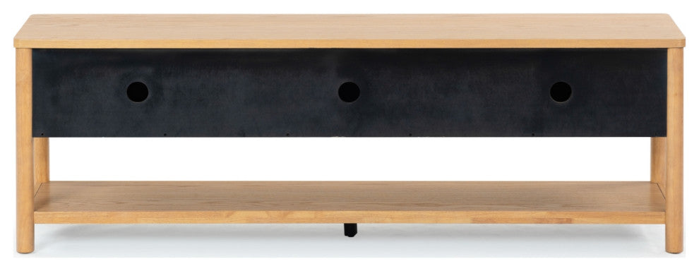 Safavieh Couture Jaylessa Wood 3 Door Tv Stand, Natural