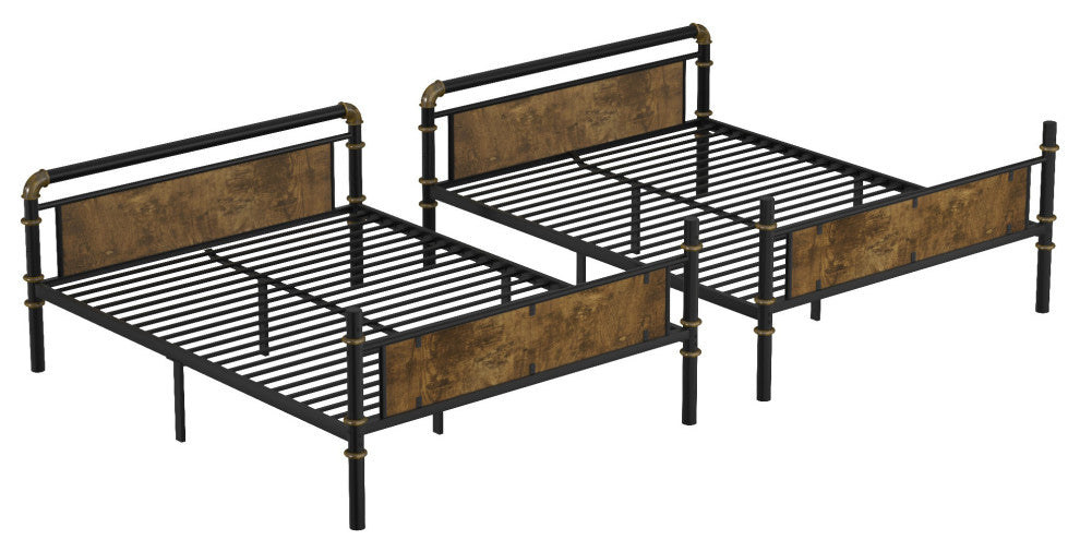 Gewnee Queen over Queen Metal Bunk Bed