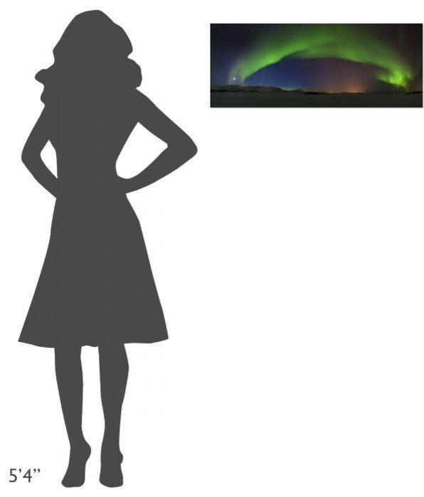 "Northern Lights" Stretched Canvas Giclee by Roy Samuelsen, 30x12"