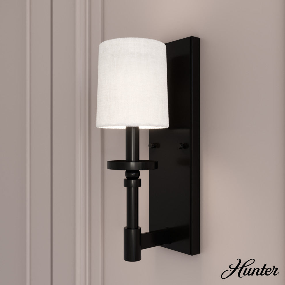 Briargrove Matte Black 1-Light Sconce Wall