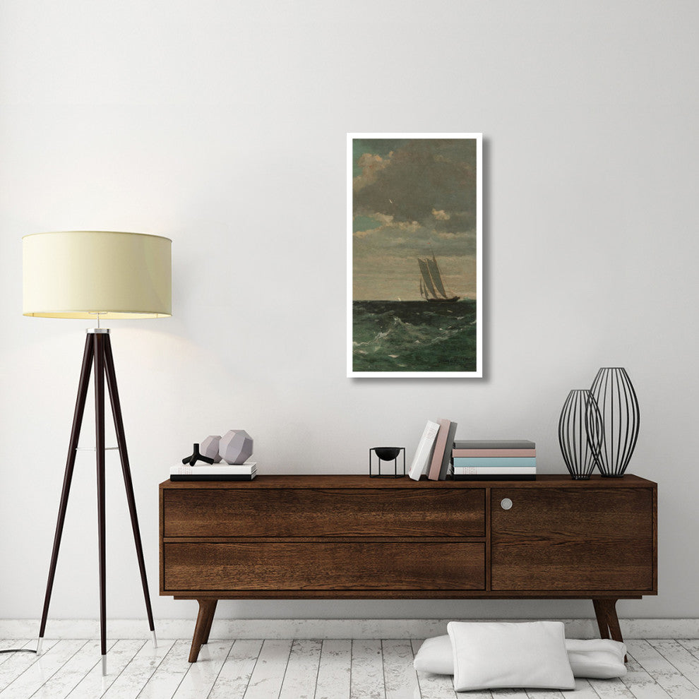 "Breezing Up (right)" Digital Paper Print by Winslow Homer, 24"x42"