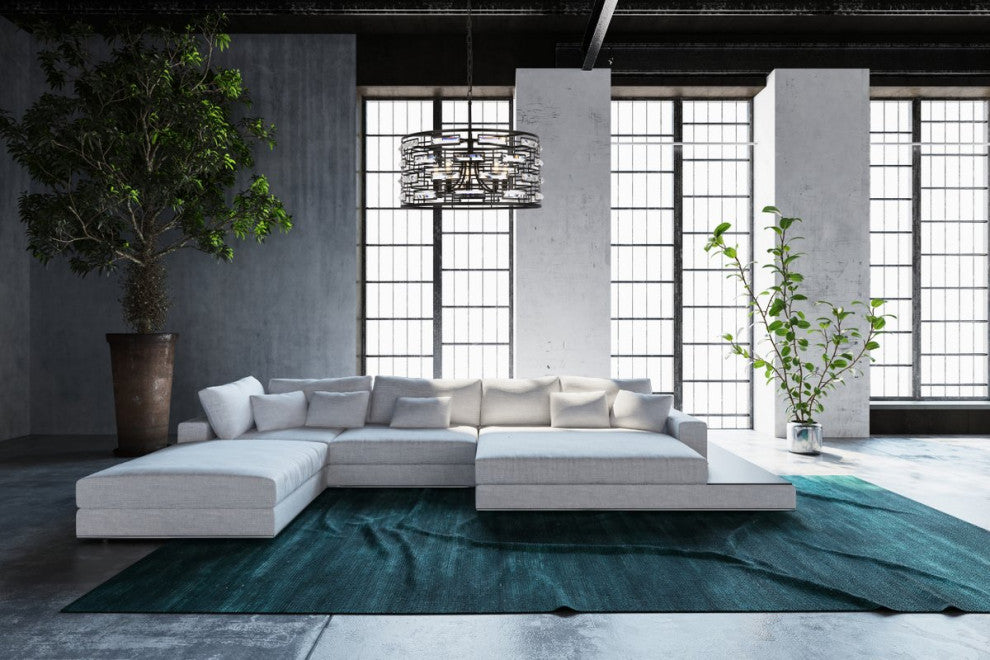 Elegant Lighting Kennedy 5-Light Pendant Black