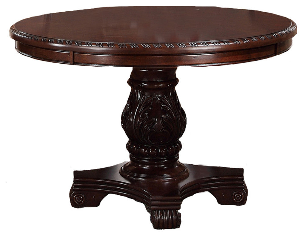 Cherry Finish Dining Table , Brown