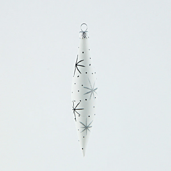 White Sky And Star Icicle Ornament