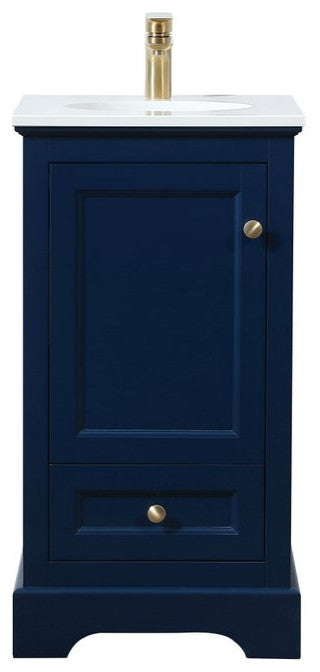 Elegant VF15518BL 18"Single Bathroom Vanity, Blue