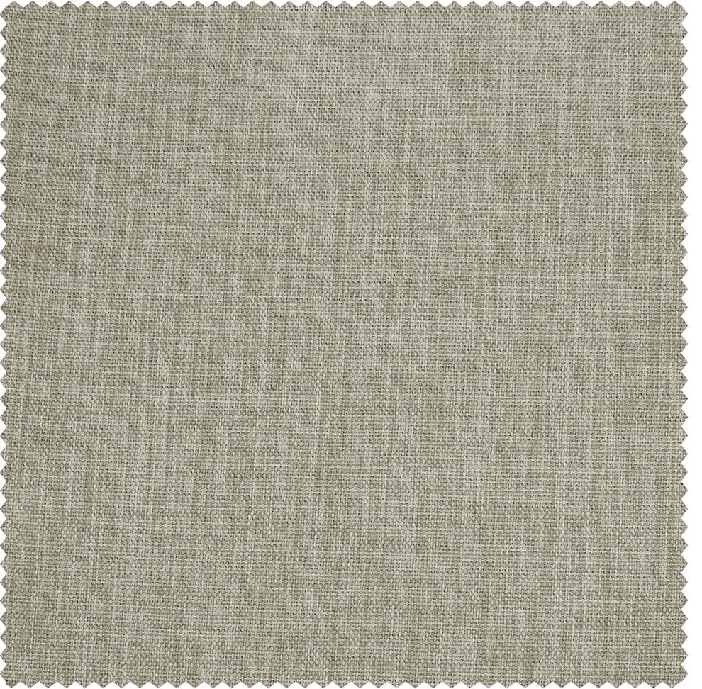 Faux Linen Darkening Curtain Single Panel, Oatmeal, 50"x96"