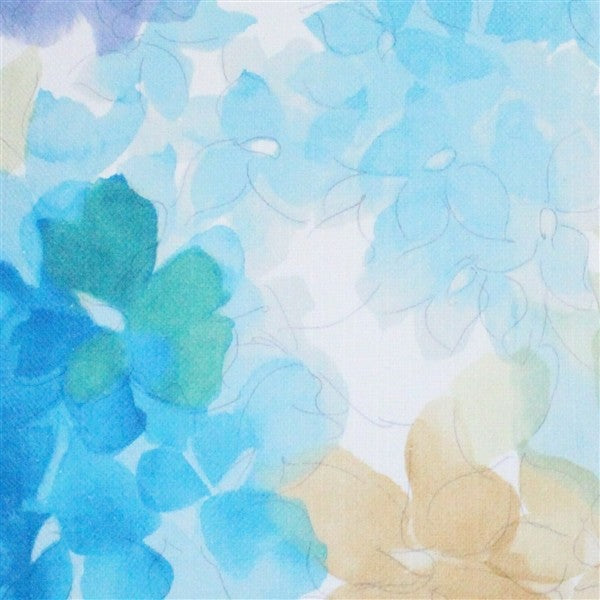 Pillow Decor - May Flower Blue Throw Pillow 20X20