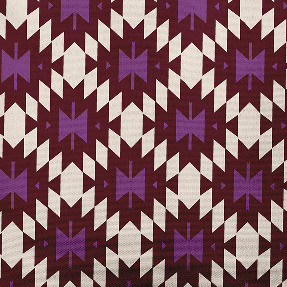 18" x 18" Geo Craze Decorative Throw Pillow, Amethyst