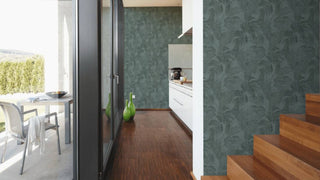 Botanical Jungle Textured Wallpaper Featuring Tropical Leaves, 373963