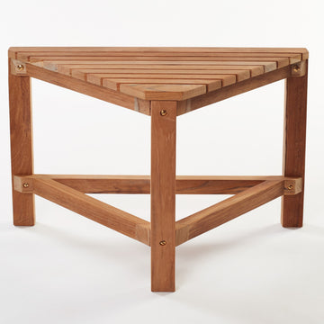 Teak Corner Shower Bench RAY 24" (60 cm)