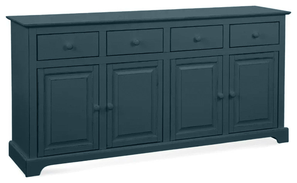 70" Traditional Sideboard Buffet, Smokey Blue