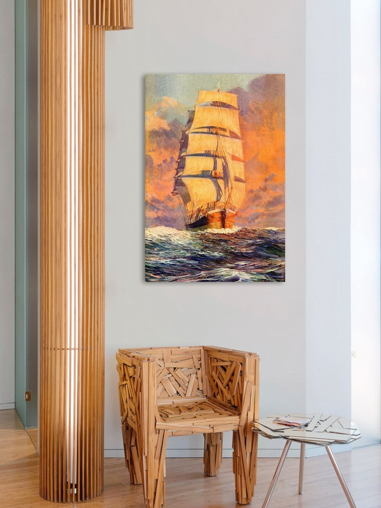 "Smooth Sailing" Painting Print on Wrapped Canvas