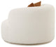 Fickle Cream Boucle Swivel Chair