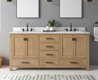 Avanity Modero 72" Vanity Only, Brushed Oak