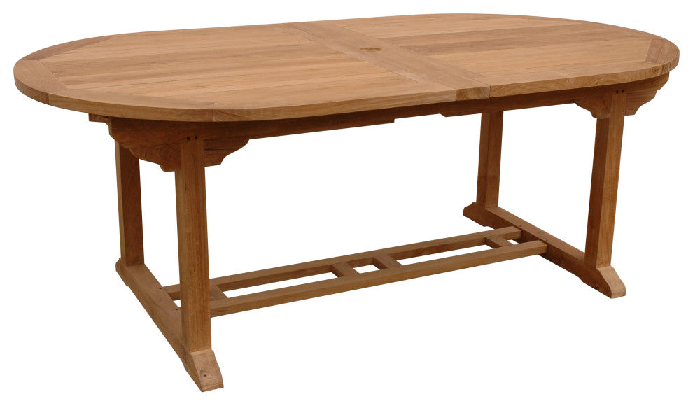 Bahama 117" Oval Extension Table w/ Double Extensions