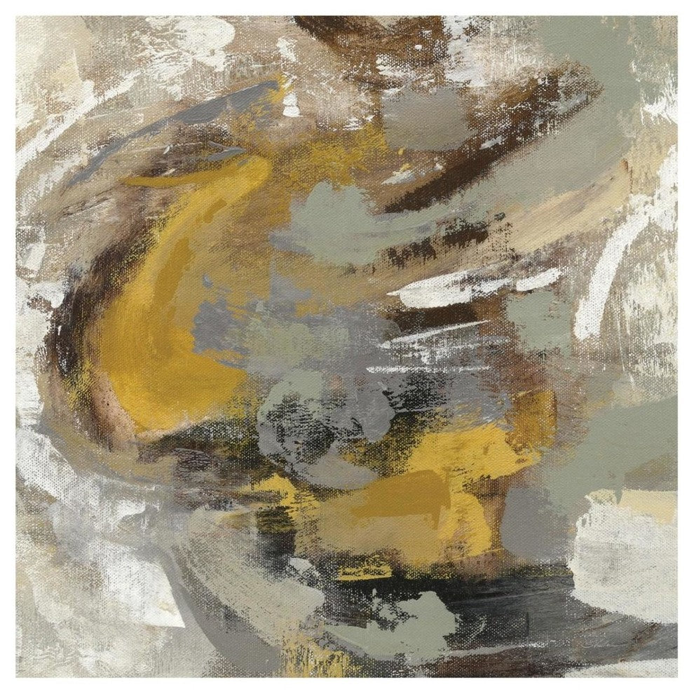 "Amber Ring v2" Digital Paper Print by Silvia Vassileva, 32"x32"