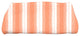 Sea Lines, Stripe Print Bath Towel, Orange