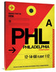 "PHL Philadelphia Luggage Tag 2" Fine Art Print