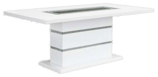 ACME Elizaveta Dining Table, Gray Velvet