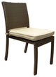 South Beach Dining 4 Chairs Outdoor Patio Furniture Wicker Resin Rattan