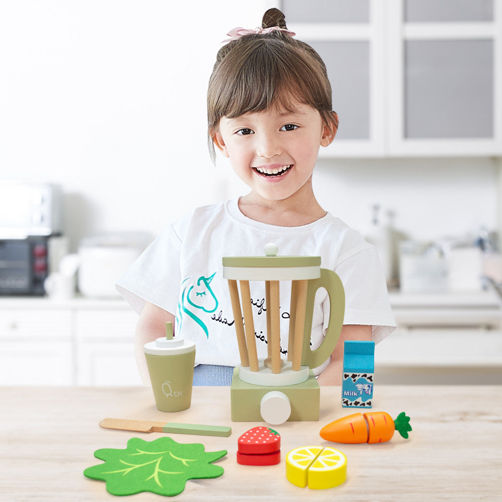 Wooden Blender play kitchen accessories