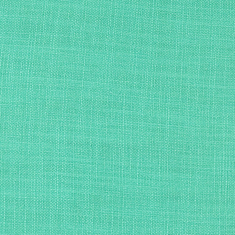 Aqua Solid Color Flange Edge Throw Pillow