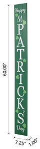 60" Wooden St. Patrick's Porch Sign