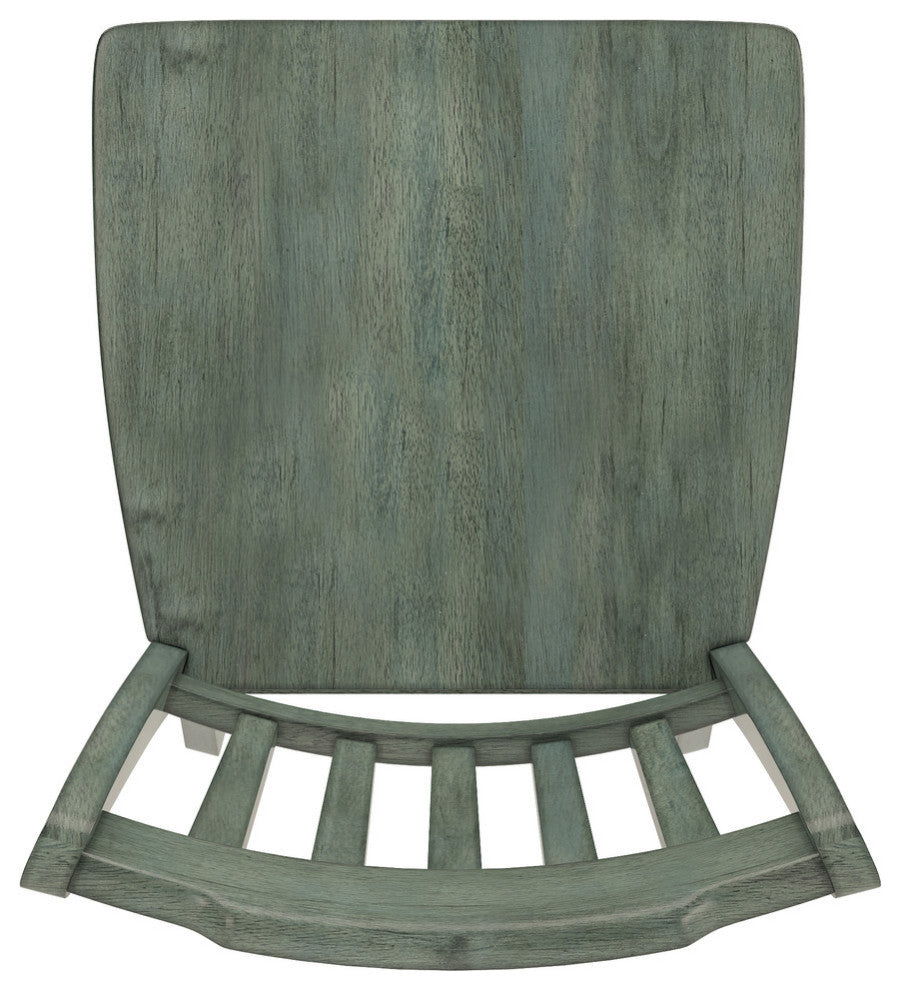 Arbor Hill Slat Back Counter Chair, Set of 2, Antique Sage Green