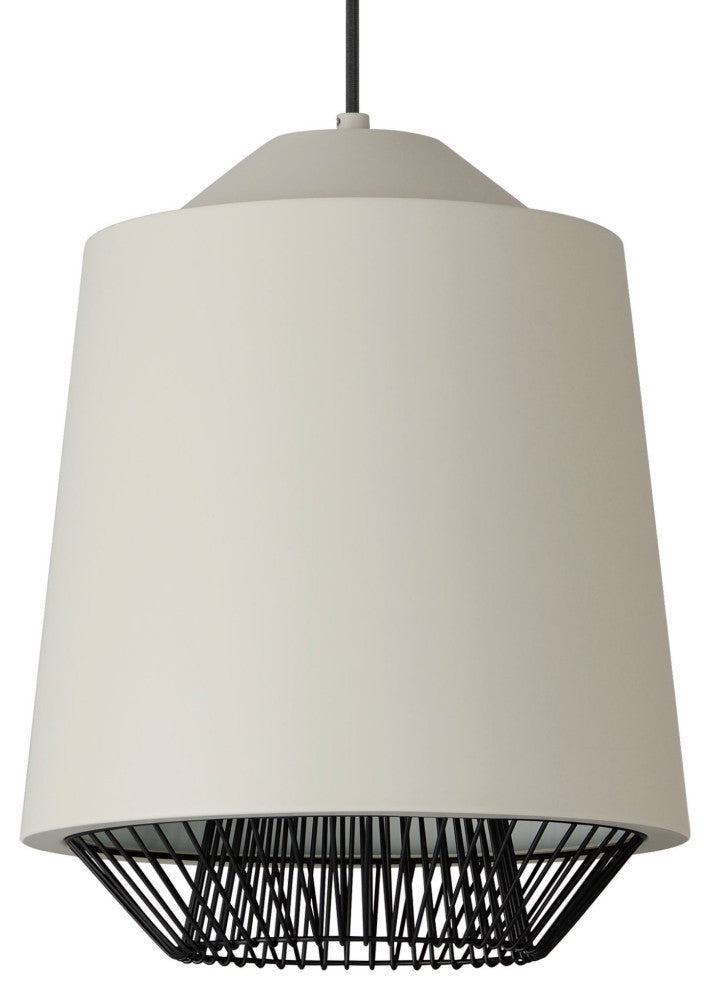 ET2 E11392 Phoenix 16"W LED Cage Pendant - Gray / Black