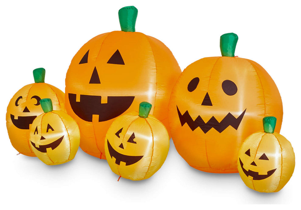 8' Lighted Inflatable Jack-O-Lantern Pumpkins Decor, Pumpkins