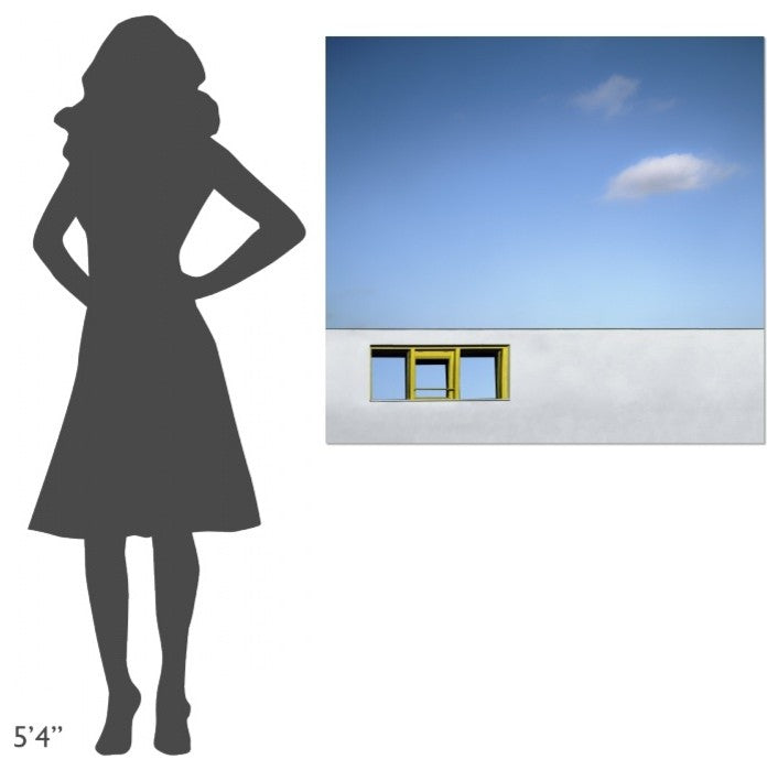 "Yellow Window" Stretched Canvas Giclee by Gilbert Claes, 40x37"