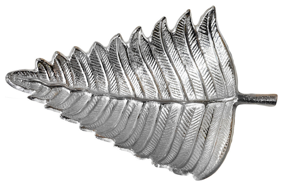 Handmade Decorative Aluminium Try, Silver Color Coated
