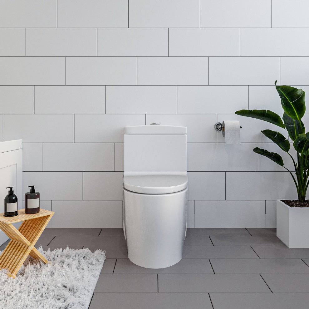Savona Dual Flush Semi Elongated One-Piece Toilet