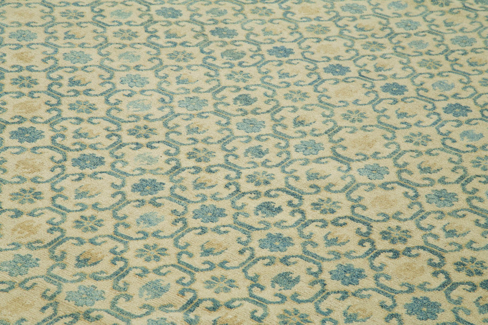 Rug N Carpet - Handmade Oriental 9' 11" x 13' 11" Soft Oushak Area Rug