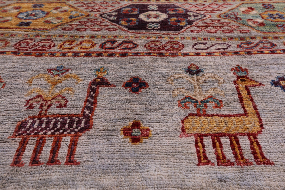 Runner Tribal Persian Gabbeh Hand Knotted Rug 2' 7" X 9' 8" Q5372