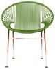 Concha Indoor/Outdoor Handmade Dining Chair, Cactus Weave, Copper Frame
